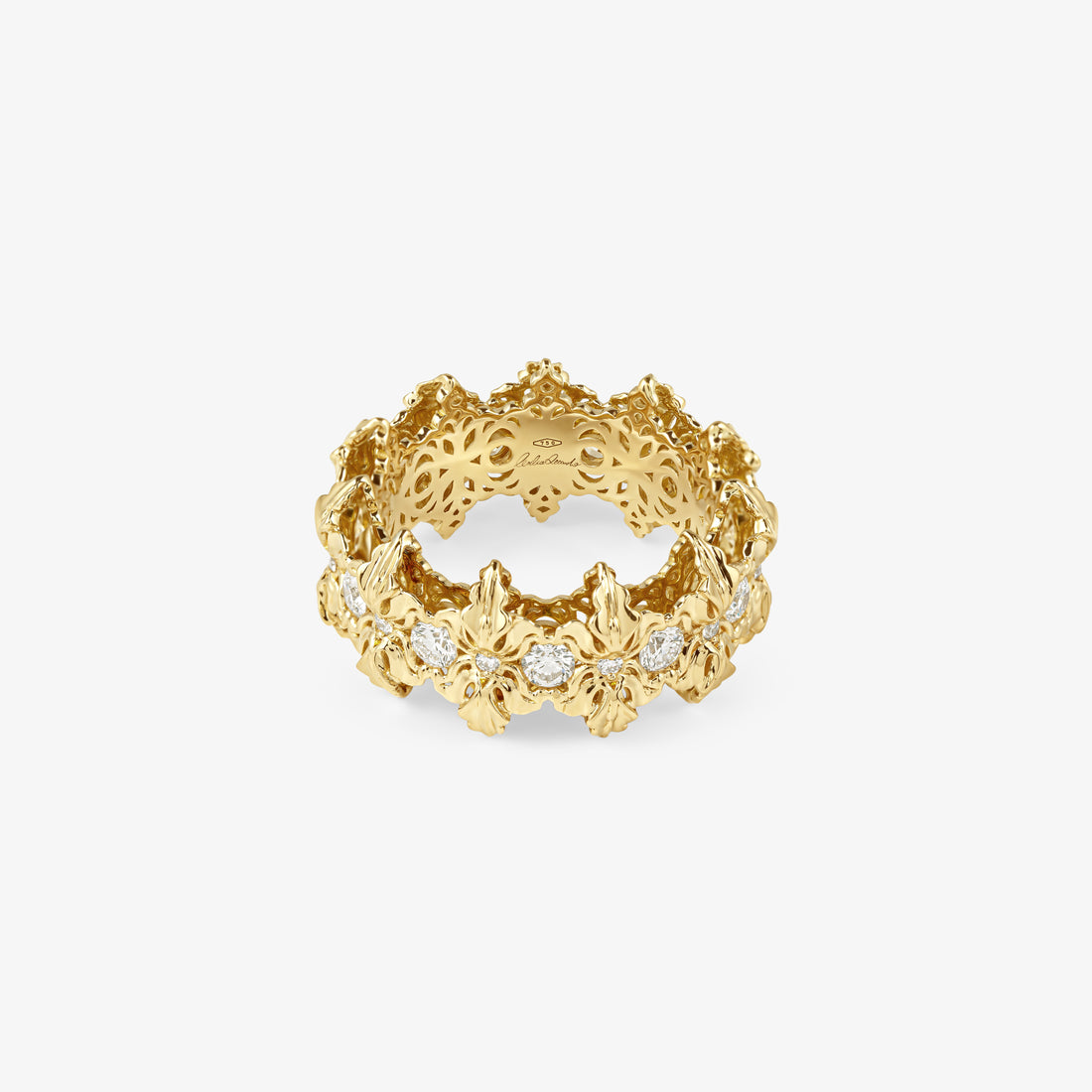 Majestica Anello Pietre Bianche