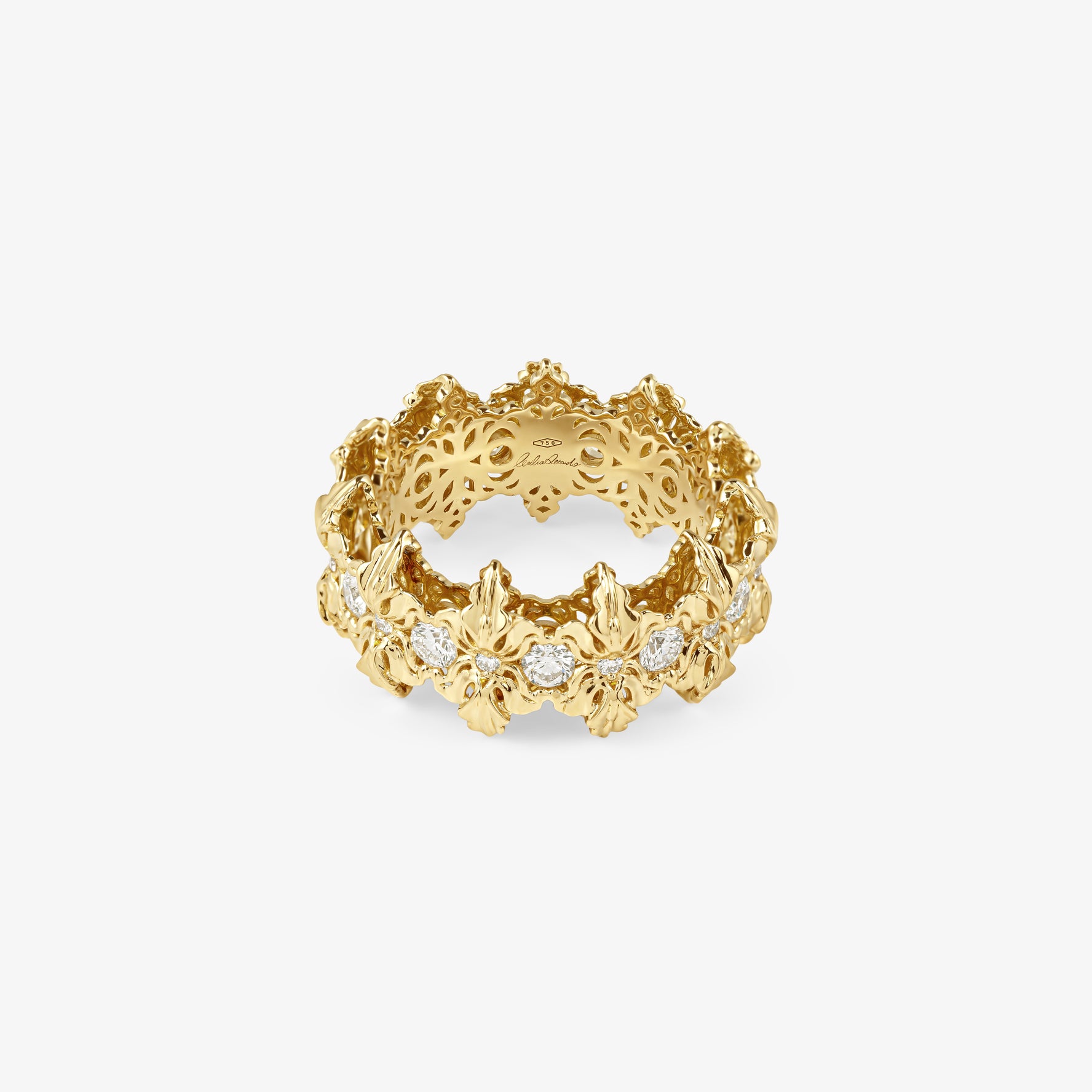 Majestica Anello Pietre Bianche