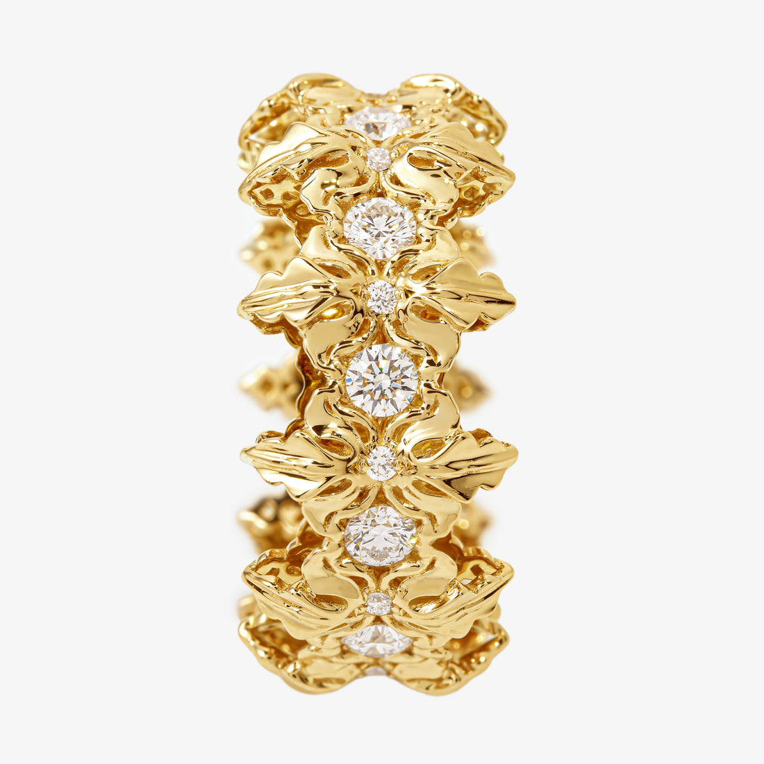 Majestica Anello Pietre Bianche