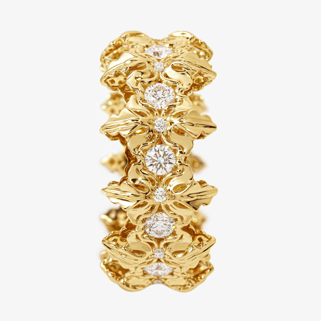 Majestica Anello Pietre Bianche