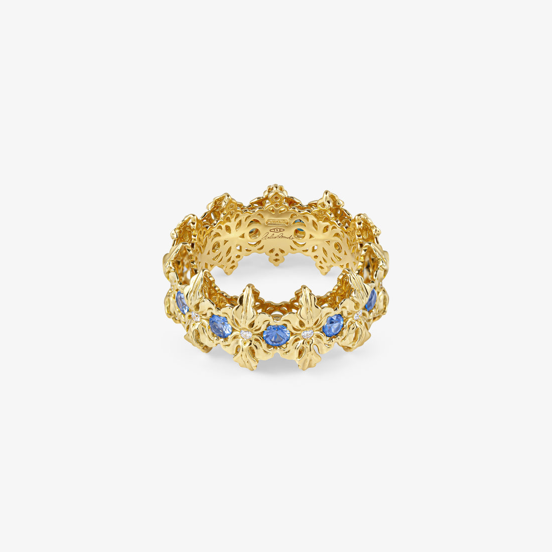 Majestica Anello Pietre Blue