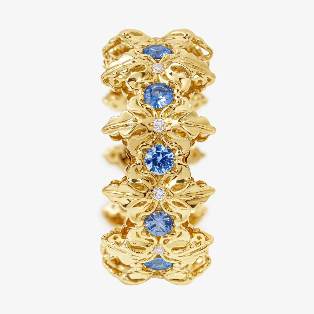 Majestica Anello Pietre Blue