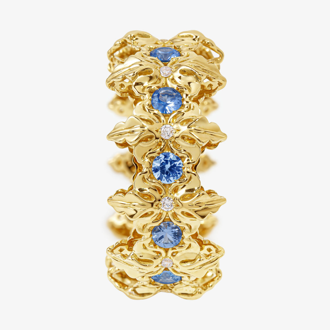 Majestica Anello Pietre Blue