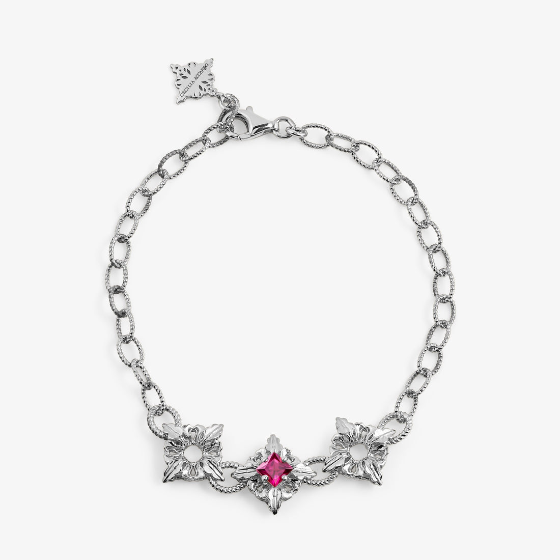 Octavia Bracciale Rodolite – Argento