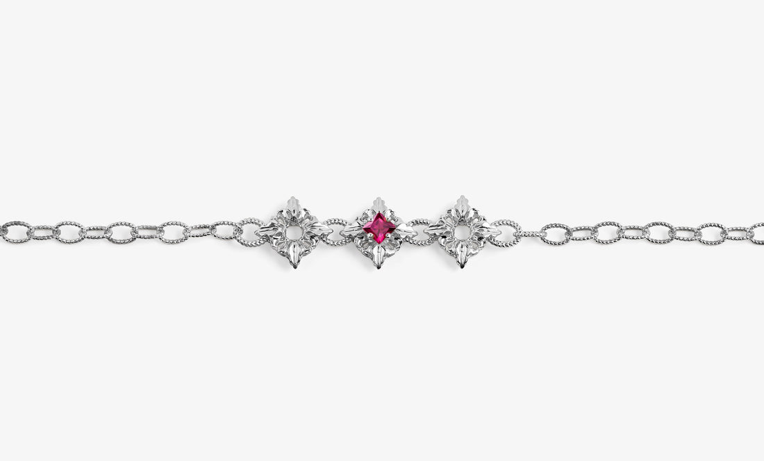 Octavia Bracciale Rodolite – Argento