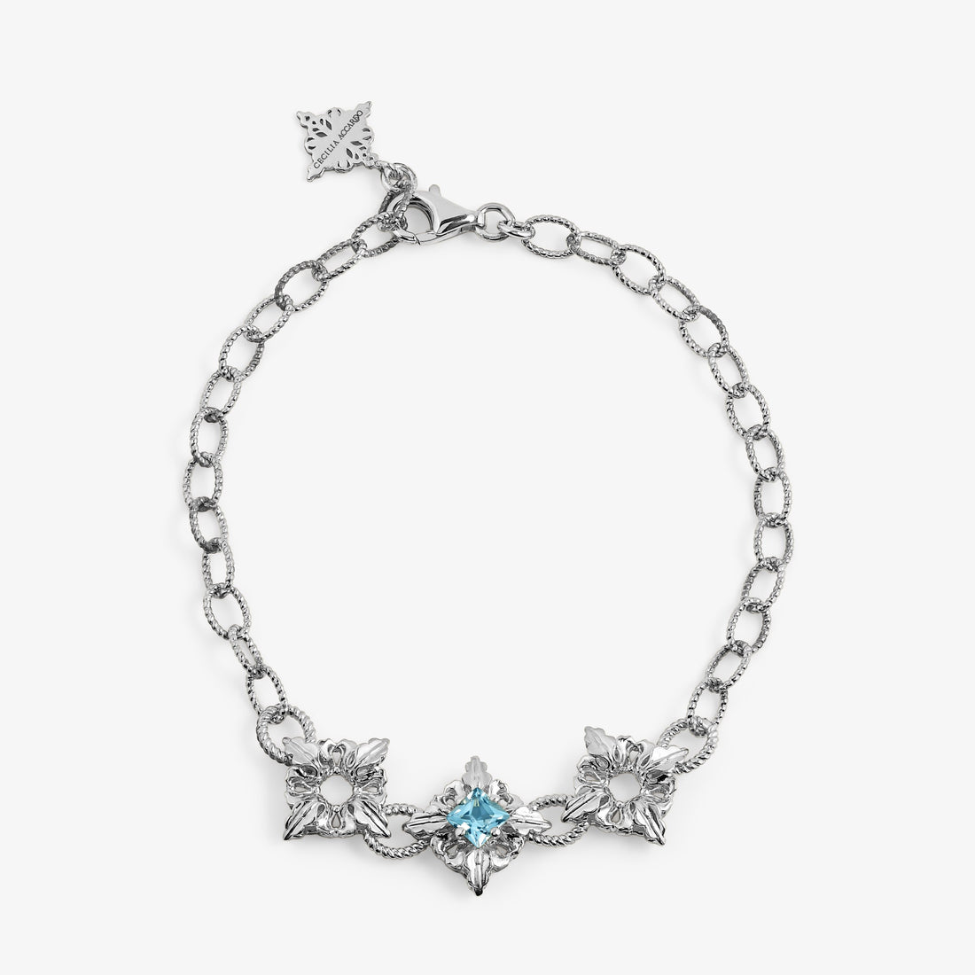 Octavia Bracciale Topazio Azzurro – Argento