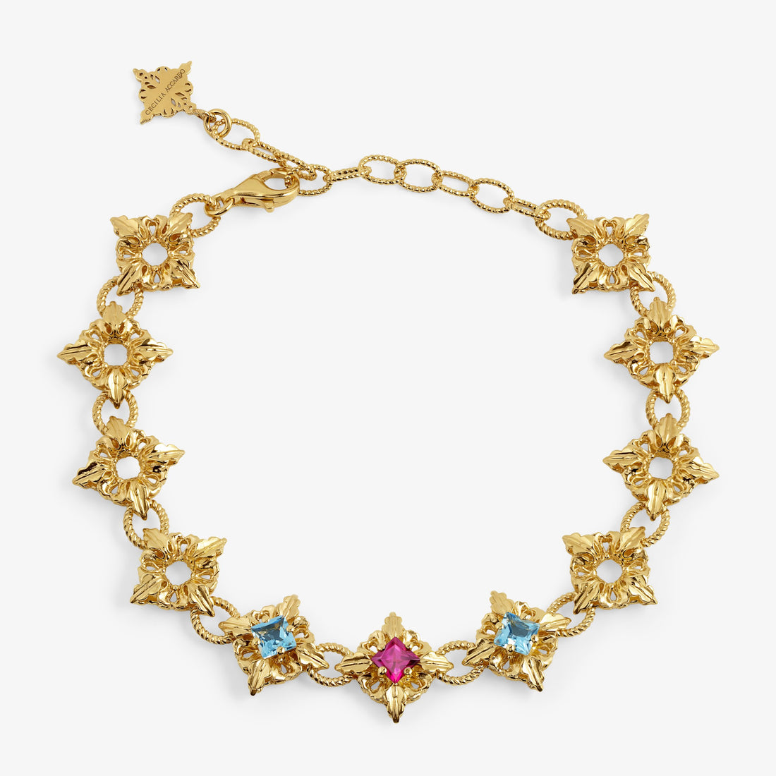 Octavia Bracelet Three Stones – Gold