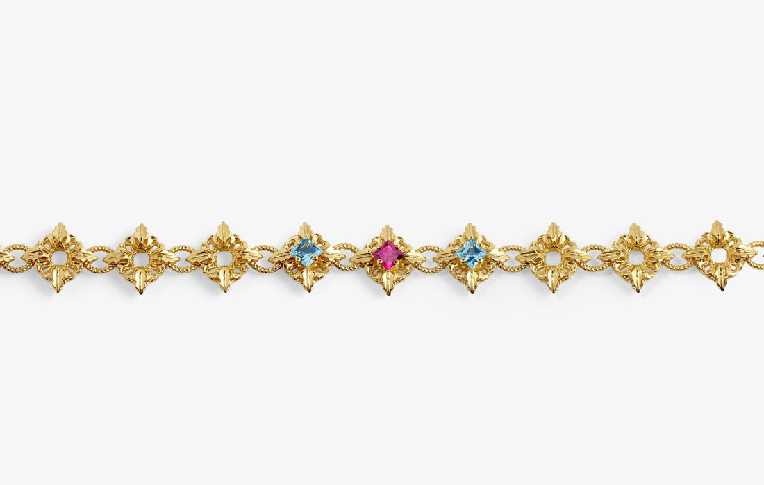 Octavia Bracelet Three Stones – Gold