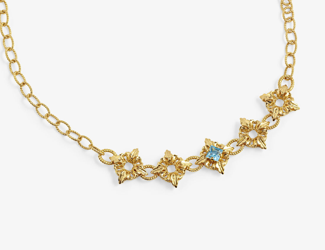 Octavia Collana Topazio Azzurro – Oro
